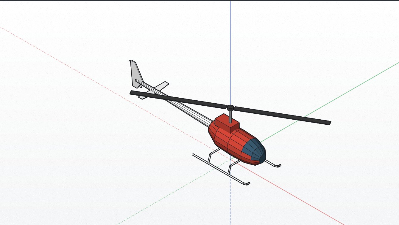 A helicopter